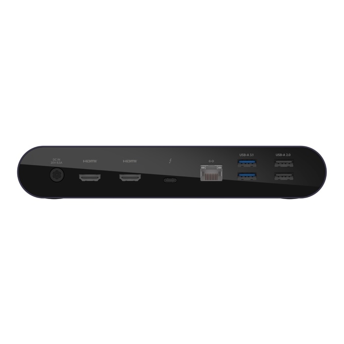 Belkin Connect Pro Thunderbolt 4 Dock – Space Grey (INC006auSGY),4xUSB-A 1xSD 1xAudio 1xThunderbolt 1xGB Ethernet Dual Display 90W PD Docking Station