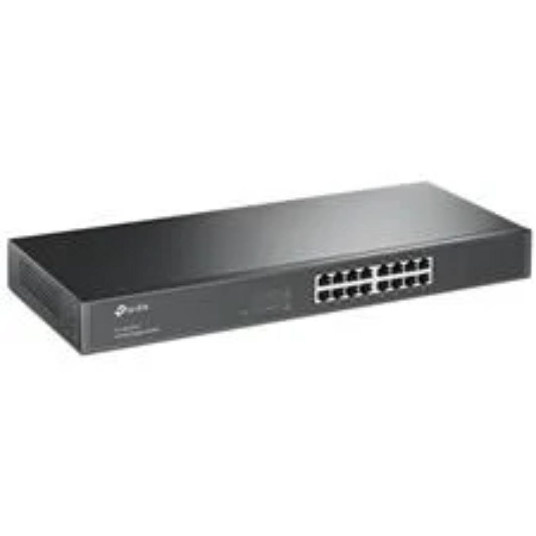 TP-Link TL-SG1016 16-Port Gigabit Rackmount Unmanaged Switch energy-efficient Supports MAC 19-inch rack-mountable steel case 32Gbps Switching Capacity