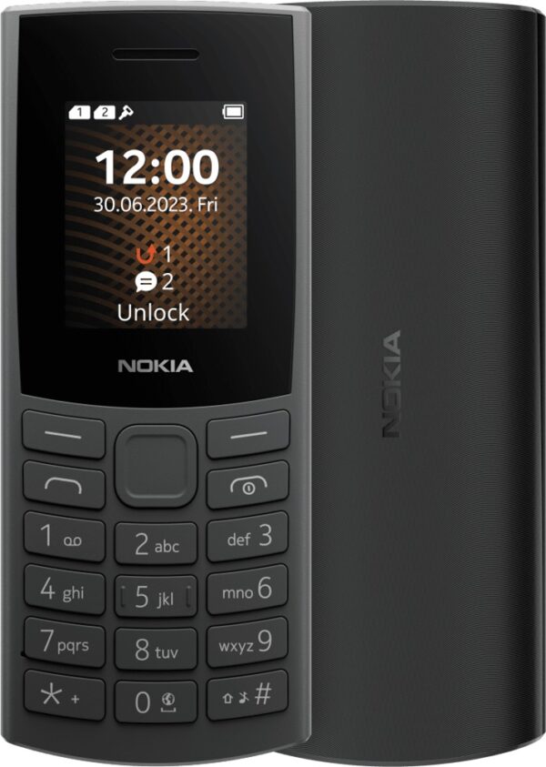 Nokia 105 4G (2023) - Charcoal (1GF018VPA1L01)*AU STOCK*, 1.8", Dual SIM, 1450mAh, 2YR