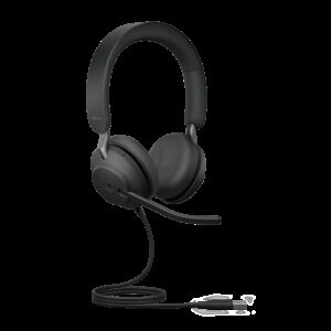 Jabra Evolve2 40 SE Wired USB-A MS Stereo Headset, 360° Busy Light, Noise Isolationg Ear Cushions, 2Yr Warranty