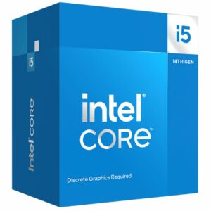 Intel i5 14400F CPU 3.5GHz (4.7GHz Turbo) 14th Gen LGA1700 10-Cores 16-Threads 29.5MB 65W Graphics Card Required Retail Raptor Lake with Fan