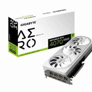 Gigabyte nVidia GeForce RTX 4070 Super AERO OC 12GD GDDR6X Video Card, PCI-E 4.0,7168 CUDA Cores, RGB Fusion 3x DP 1.4a, 1x HDMI 2.1a
