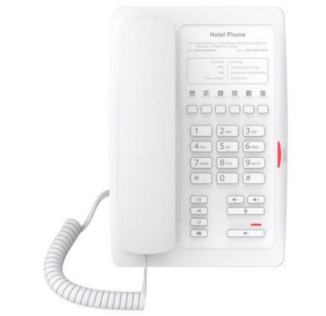 Fanvil H3 WiFi Hotel White IP Phone – No Display, 1 Line, 6 x Programmable Buttons, Dual 10/100 NIC – No Screen, Non Wall Mountable, 2 Year Warranty