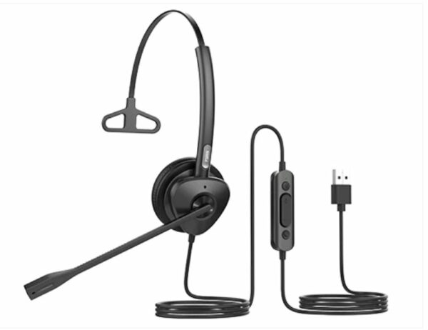 Fanvil HT302-U USB Stereo Headset - Over the head design, perfect for any small office or home office (SOHO) or call center staff - USB Connection