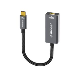 mbeat Tough Link USB-C to Mini DisplayPort Adapter  Host Interface: USB-C 3.2 Gen 2 Up to 4K@60Hz (3840×2160)