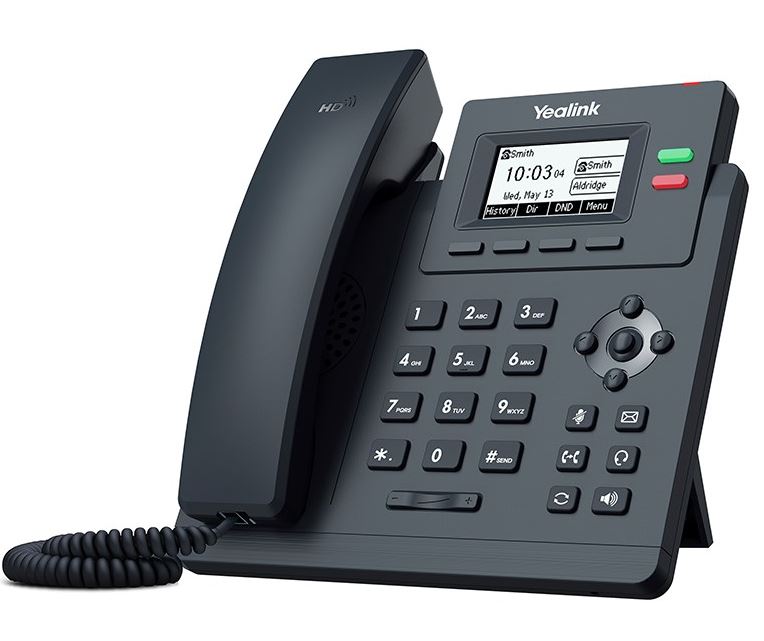 Yealink T31G 2 Line IP phone, 132×64 LCD, Dual Gigabit Ports, PoE. No Power Adapter included