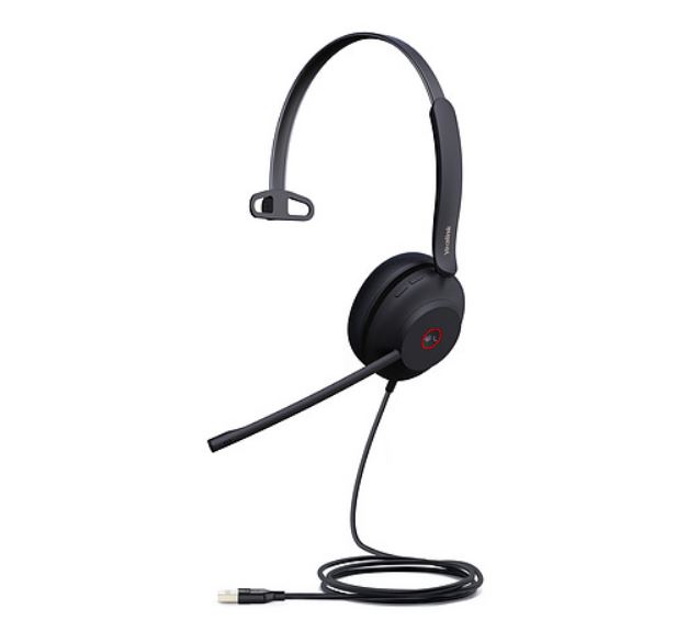 Yealink UH37 Teams Certified USB Wired Headset, Mono, USB-C