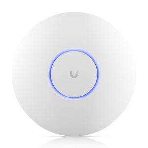 Ubiquiti UniFi WiFi 7 AP, Ceiling-mount, AP 6 GHz Support, 2.5 GbE Uplink, 9.3 Gbps Over-the-air Speed, PoE+ Powered, 300+ Connect Devices