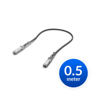 Ubiquiti SFP+ Direct Attach Cable, 10Gbps DAC Cable, 10Gbps Throughput Rate, 0.5m Length