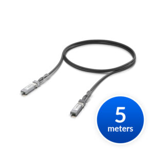 Ubiquiti SFP+ Direct Attach Cable, 10Gbps DAC Cable, 10Gbps Throughput Rate, 5m Length
