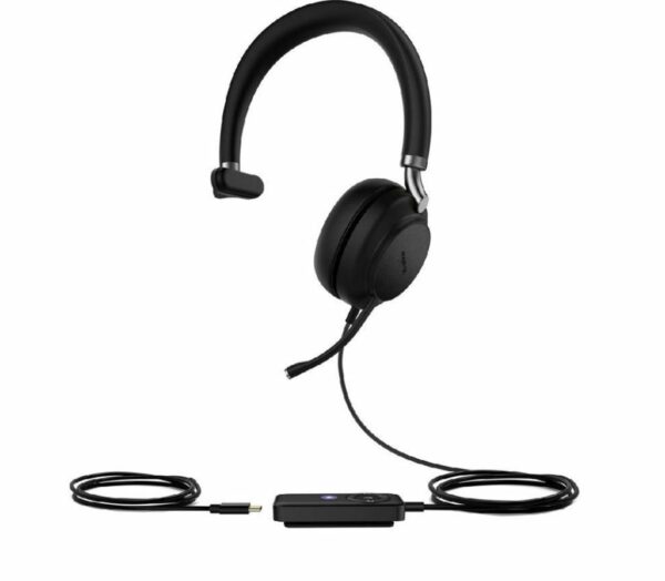 Yealink UH38 Dual Mode USB and Bluetooth Headset, Mono, USB-C, UC Call Controller, Dual Noise-Canceling Mics, Busy Light