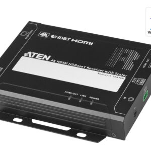 Aten HDMI HDBaseT Receiver with Scaler, supports up to 4K @ 100m, 1080p @ 150m over long reach mode, bi-directional IR and RS232