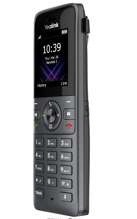 Yealink W73H High-performance IP DECT Handset, HD Audio, Long Standby Time 400 hours, Up to 35 hours talk time, Noise Reduction,
