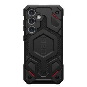 UAG Monarch Kevlar Samsung Galaxy S24 5G (6.2") Case - Black (214411113940), 20ft. Drop Protection (6M), Multiple Layers, Tactical Grip, Rugged