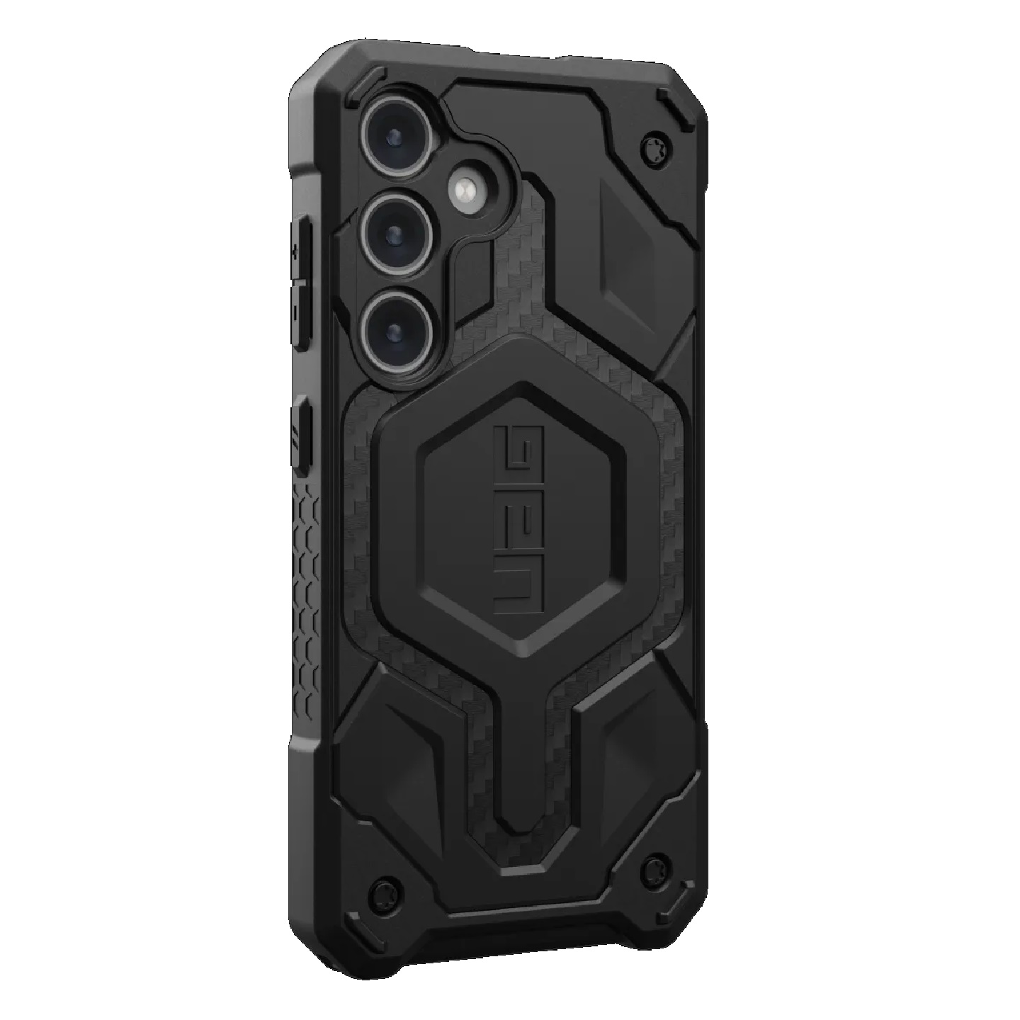 UAG Monarch Samsung Galaxy S24 5G (6.2″) Case – Carbon Fiber (214411114242), 20ft. Drop Protection (6M), Multiple Layers, Tactical Grip, Rugged