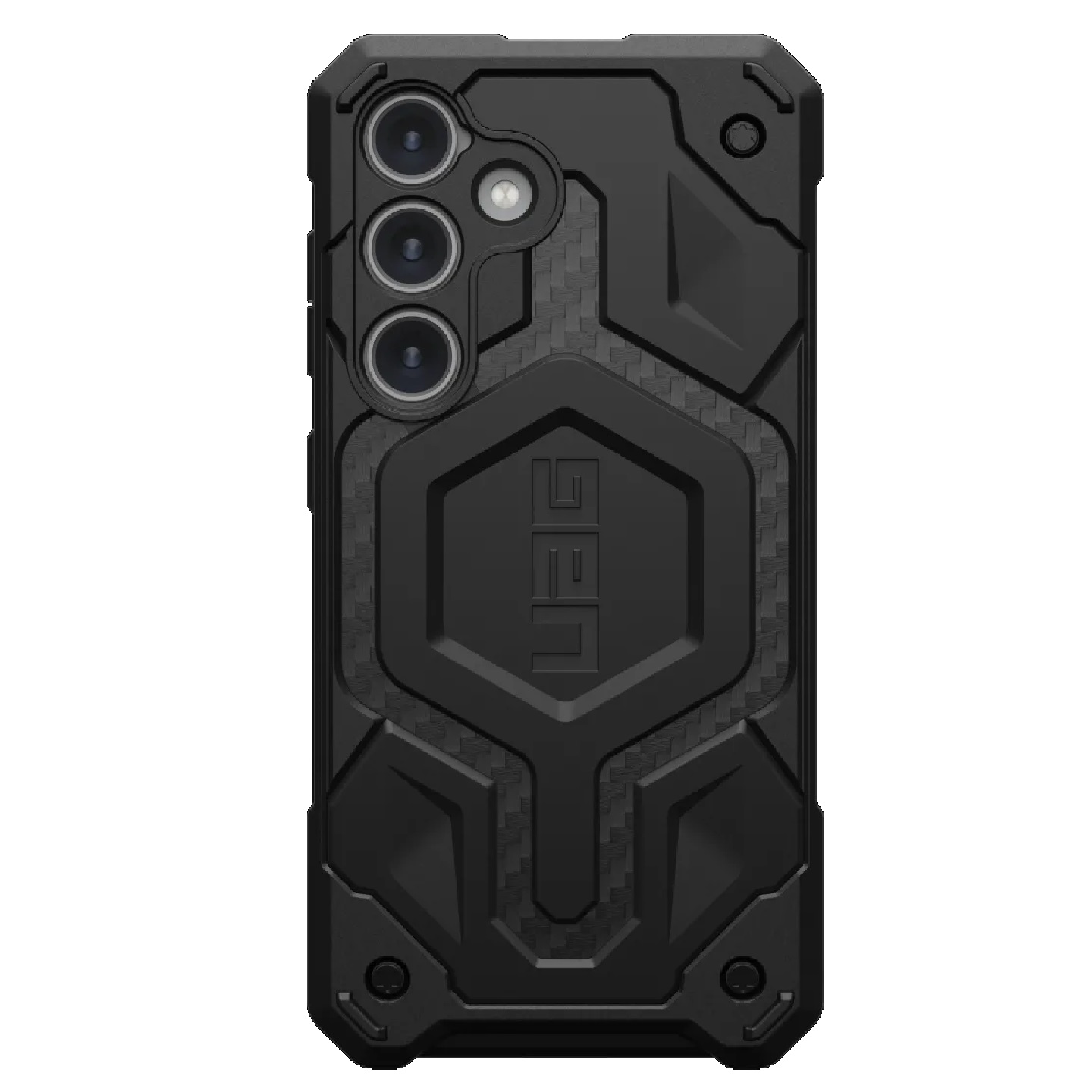 UAG Monarch Samsung Galaxy S24 5G (6.2") Case - Carbon Fiber (214411114242), 20ft. Drop Protection (6M), Multiple Layers, Tactical Grip, Rugged