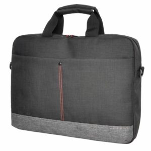 Oxhorn 10" 13.3" 14" 15.6" Notebook back high-quality nylon fabric Top zip closure and padded compartment Shoulder strap nylon case Black+ Grey