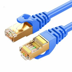 8Ware CAT7 Cable 1m (100cm) - Blue Color RJ45 Ethernet Network LAN UTP Patch Cord Snagless