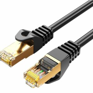 8Ware CAT7 Cable 1m - Black Color RJ45 Ethernet Network LAN UTP Patch Cord Snagless