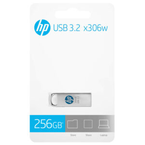 (LS) HP 306W 256GB USB3.2 Gen 1 Type-A Flash Drives up to 70MB/s, 256GB up to 200MB/s Operating Temp 0°C to 60°C  2-year Limited Warranty