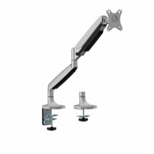 Brateck LDT82-C012 SINGLE SCREEN HEAVY-DUTY GAS SPRING MONITOR ARM For most 17"~45" Monitors, Matte Sliver (New)