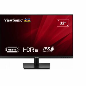 ViewSonic 32” VA3209U-4K 4K Business, Seamless Viewing, USB-C, DP, HDMI x 2, Speakers, Eco Mode VESA 100x100 Business and Office Monitor