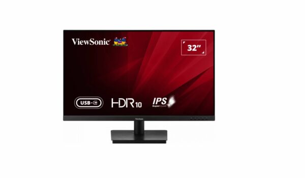 ViewSonic 32” VA3209U-4K 4K Business, Seamless Viewing, USB-C, DP, HDMI x 2, Speakers, Eco Mode VESA 100x100 Business and Office Monitor