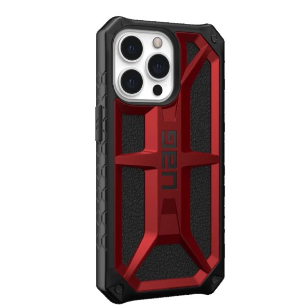 UAG Monarch Apple iPhone 13 Pro Case - Crimson (113151119494), 20ft. Drop Protection (6M), 5 Layers of Protection, Tactical Grip, Rugged