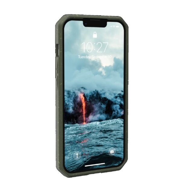 UAG Biodegradable Outback Apple iPhone 13 Pro Case - Olive (113155117272), 12ft. Drop Protection (3.6M),Raised Camera Level for Additional Protection
