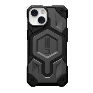 UAG Monarch Pro Kevlar MagSafe Apple iPhone 14 Case - Kevlar Silver (114028113933), 25ft. Drop Protection (7.6M),5 Layers of Protection,Tactical Grip