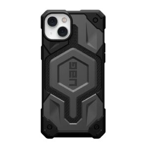 UAG Monarch Pro Kevlar MagSafe Apple iPhone 14 Plus Case - Kevlar Silver (114029113933), 25ft. Drop Protection (7.6M),5 Layers of Protection