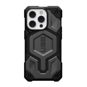UAG Monarch Pro Kevlar MagSafe Apple iPhone 14 Pro Case - Kevlar Silver (114030113933), 25ft. Drop Protection (7.6M),5 Layers of Protection
