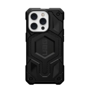 UAG Monarch Pro Kevlar MagSafe Apple iPhone 14 Pro Case - Kevlar Black (114030113940), 25ft. Drop Protection (7.6M),5 Layers of Protection