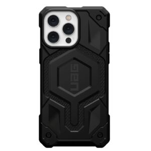 UAG Monarch Pro Kevlar MagSafe Apple iPhone 14 Pro Max Case - Kevlar Black (114031113940), 25ft. Drop Protection (7.6M), Raised Screen Surround