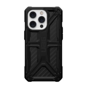UAG Monarch Apple iPhone 14 Pro Case - Carbon Fiber (114034114242), 20ft. Drop Protection (6M), Tactical Grip, Raised Screen Surround