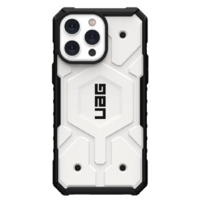 UAG Pathfinder MagSafe Apple iPhone 14 Pro Max Case - White (114055114141), 18ft. Drop Protection (5.4M), Tactical Grip, Raised Screen Surround