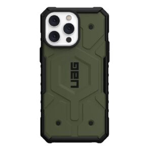 UAG Pathfinder MagSafe Apple iPhone 14 Pro Max Case - Olive (114055117272), 18ft. Drop Protection (5.4M), Tactical Grip, Raised Screen Surround