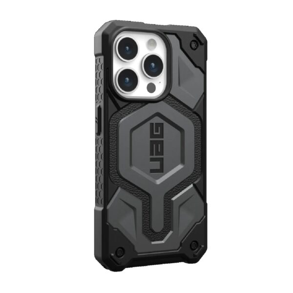 UAG Monarch Pro MagSafe Apple iPhone 15 Pro (6.1") Case - Silver (114221113333), 25ft. Drop Protection (7.6M),5 Layers of Protection,Tactical Grip
