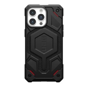 UAG Monarch Pro MagSafe Apple iPhone 15 Pro Max (6.7") Case -Kevlar Black(114222113940),25ft. Drop Protection(7.6M),5 Layers of Protection