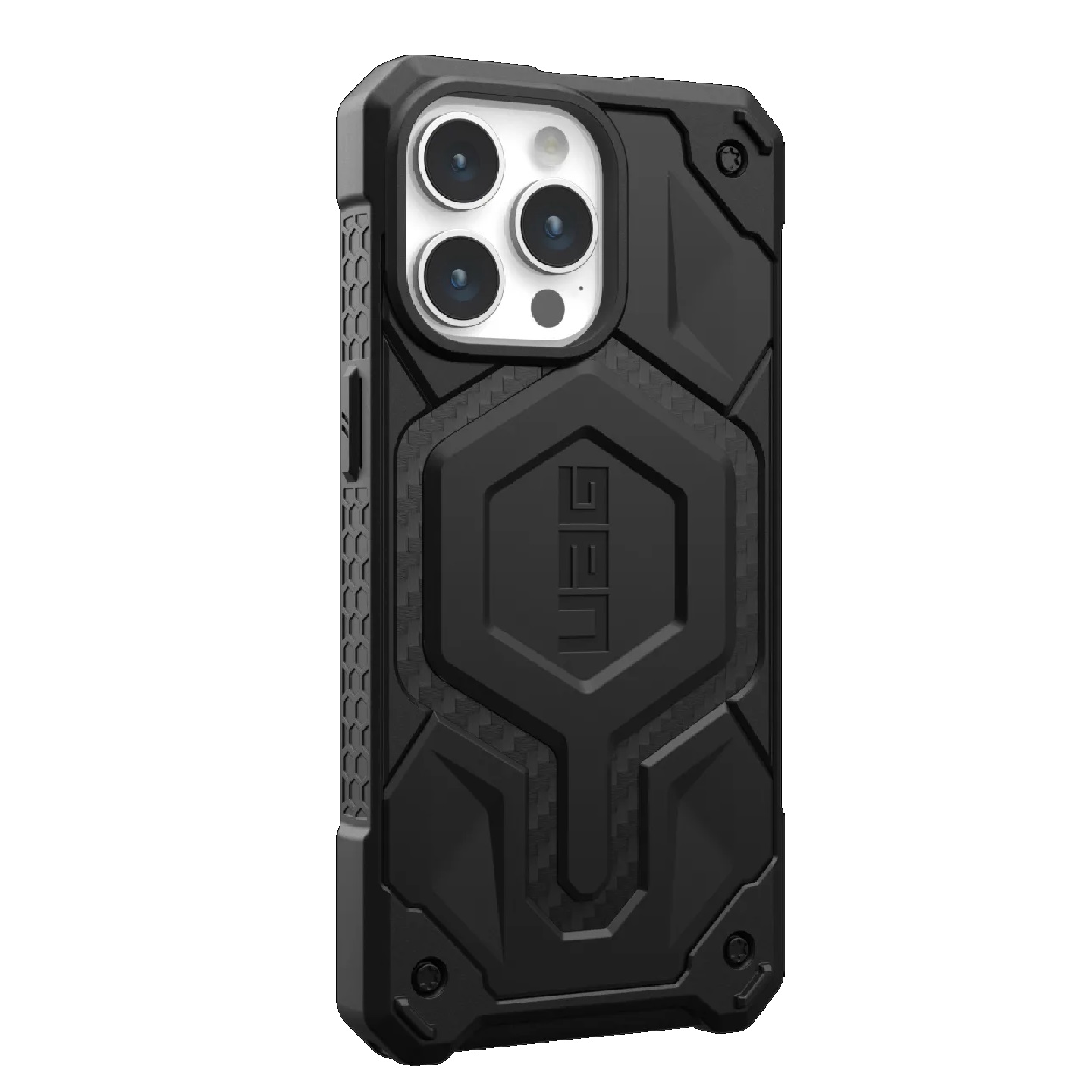 UAG Monarch Pro MagSafe Apple iPhone 15 Pro Max (6.7″) Case -Carbon Fiber(114222114242),25ft. Drop Protection(7.6M),5 Layers of Protection