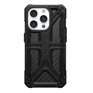 UAG Monarch Apple iPhone 15 Pro (6.1") Case - Carbon Fiber (114278114242), 20ft. Drop Protection(6M),5 Layers of Protection,Tactical Grip
