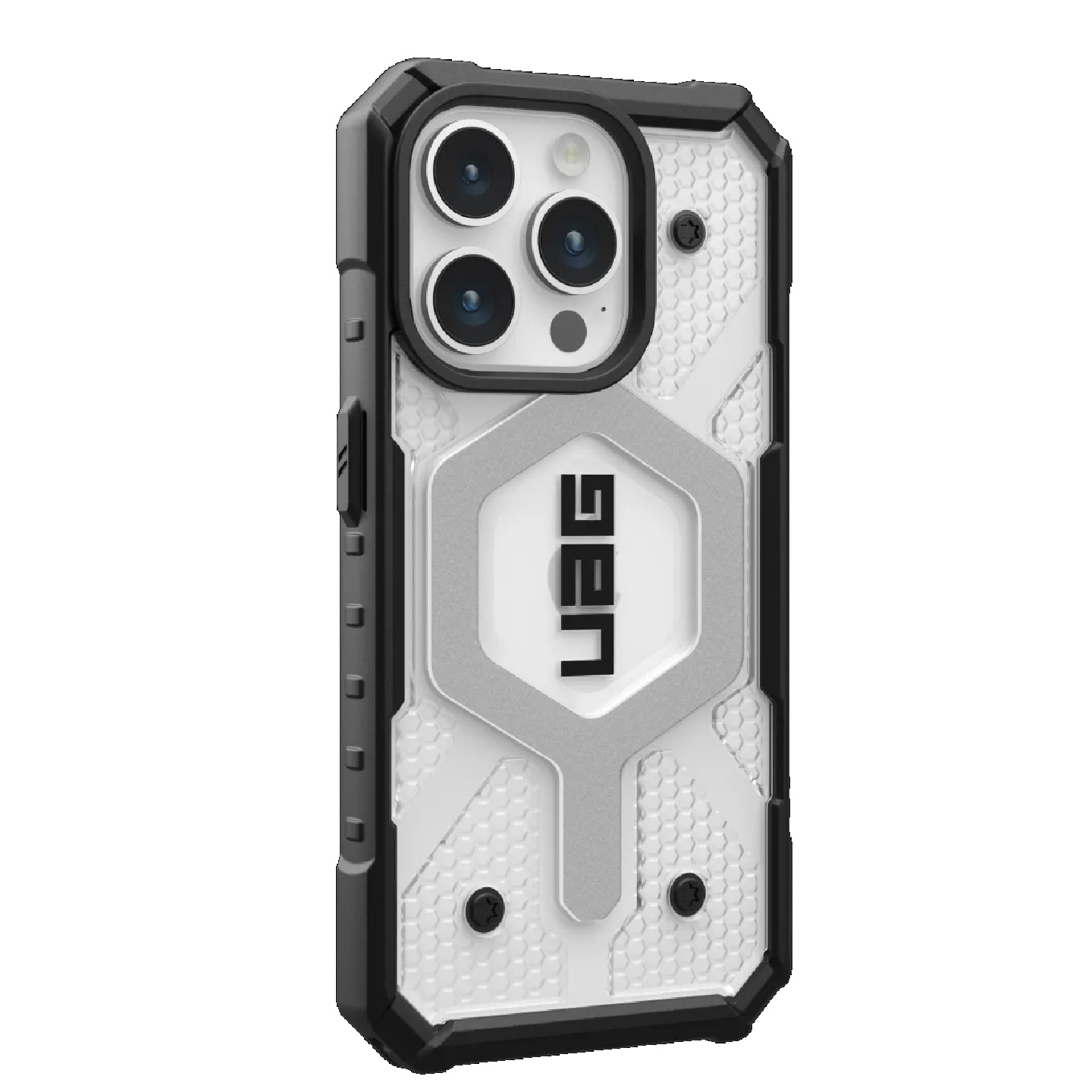 UAG Pathfinder MagSafe Apple iPhone 15 Pro (6.1″) Case – Ice (114281114343), 18ft. Drop Protection (5.4M), Tactical Grip, Raised Screen Surround