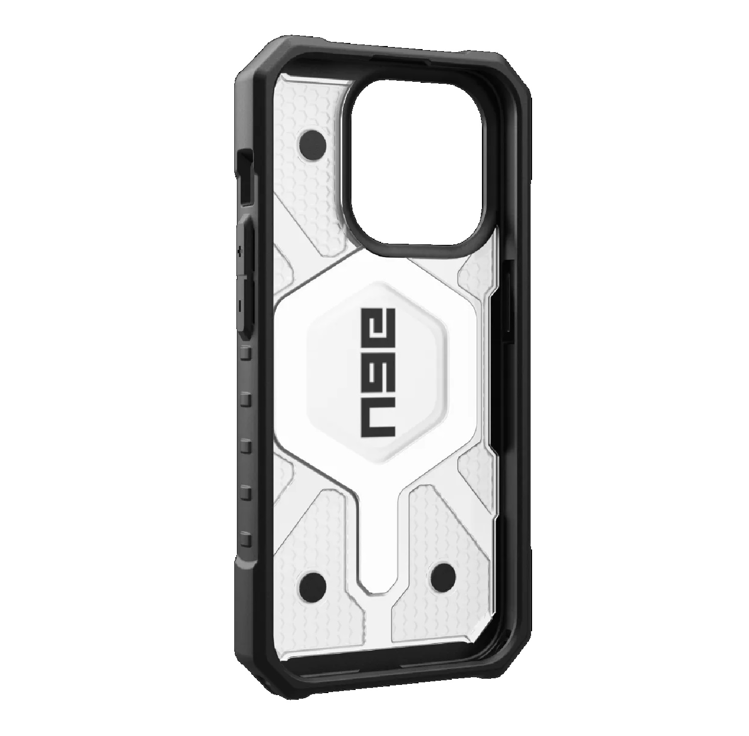 UAG Pathfinder MagSafe Apple iPhone 15 Pro (6.1″) Case – Ice (114281114343), 18ft. Drop Protection (5.4M), Tactical Grip, Raised Screen Surround
