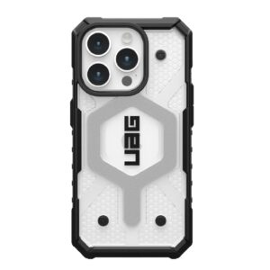 UAG Pathfinder MagSafe Apple iPhone 15 Pro (6.1") Case - Ice (114281114343), 18ft. Drop Protection (5.4M), Tactical Grip, Raised Screen Surround