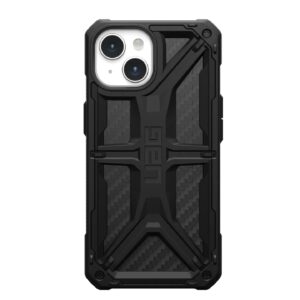 UAG Monarch Apple iPhone 15 (6.1") Case - Carbon Fiber (114289114242), 20ft. Drop Protection(6M), 5 Layers of Protection, Tactical Grip