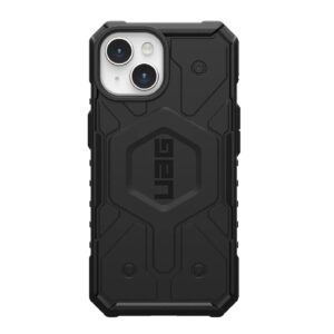 UAG Pathfinder MagSafe Apple iPhone 15 (6.1") Case - Black (114291114040), 18ft. Drop Protection (5.4M), Tactical Grip, Raised Screen Surround