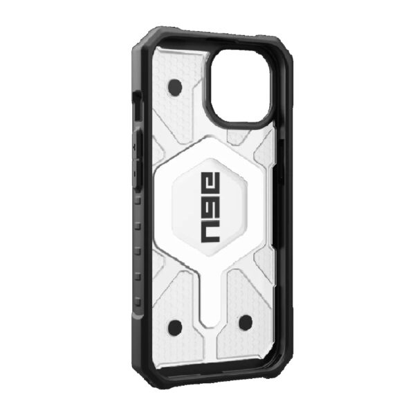 UAG Pathfinder MagSafe Apple iPhone 15 (6.1") Case - Ice (114291114343), 18ft. Drop Protection (5.4M), Tactical Grip, Raised Screen Surround