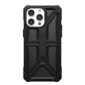 UAG Monarch Apple iPhone 15 Pro Max (6.7") Case - Carbon Fiber (114298114242),20ft. Drop Protection(6M),5 Layers of Protection,Tactical Grip