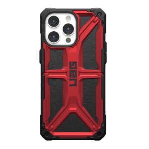 UAG Monarch Apple iPhone 15 Pro Max (6.7") Case - Crimson (114298119494), 20ft. Drop Protection (7.6M), 5 Layers of Protection,Tactical Grip