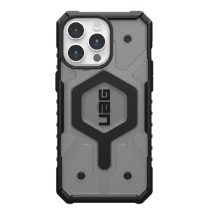 UAG Pathfinder MagSafe Apple iPhone 15 Pro Max (6.7") Case - Ash (114301113131), 18ft. Drop Protection (5.4M), Tactical Grip, Raised Screen Surround